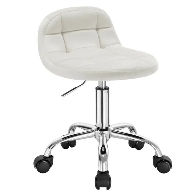 BukkitBow bureaustoel met velvet fluweel bekleding, metalen onderstel, wielen en in hoogte verstelbaar van 43,5 tot 55 cm.