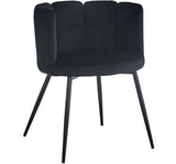 BukkitBow eetkamerstoel met bloembladontwerp, comfortabele bureaustoel en make-up stoel in moderne stijl, zwart en kleurrijk design