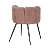 BukkitBow eetkamerstoel met bloembladontwerp, veelzijdig gebruik als bureaustoel en make-up stoel, modern en comfortabel.