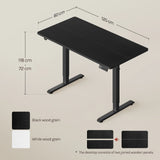 Elektrisch verstelbaar BukkitBow bureau met 3 geheugenstanden voor zit- en sta-werkhouding, modern en functioneel design