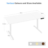 BukkitBow - Elektrisch Verstelbaar Zit-Sta Bureau met USB & Memory Functie