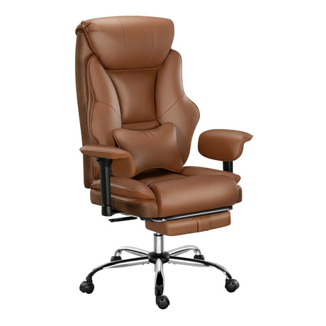 BukkitBow ergonomische bureaustoel voor directeuren, kunstleer, hoogte verstelbaar en comfortabel zittende bureaustoel.