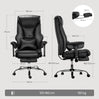 BukkitBow ergonomische bureaustoel met kunstleer, verstelbare hoogte en directeurstijl voor comfortabel zitervaring
