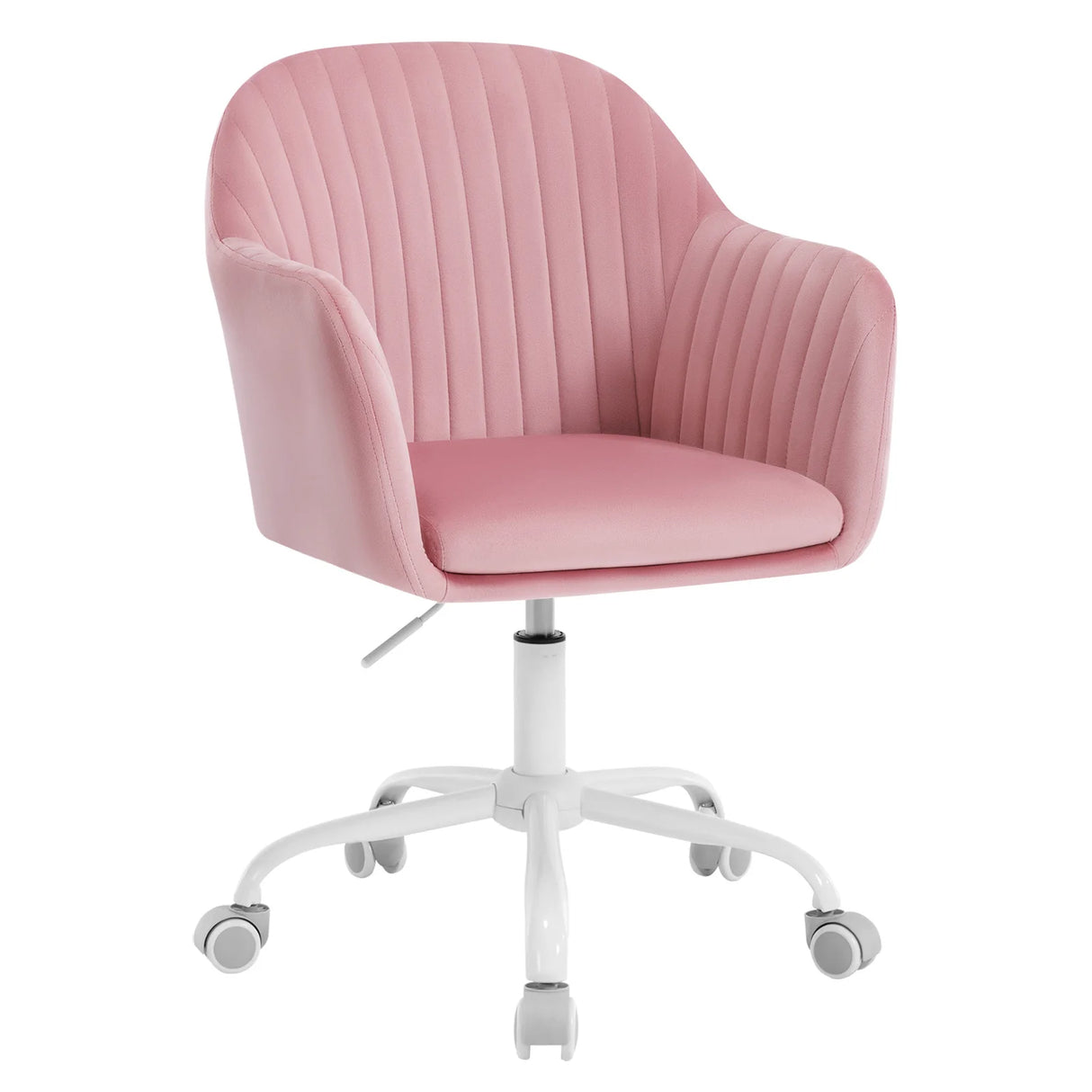 BukkitBow ergonomische bureaustoel met fluwelen bekleding en hoogteverstelbare functies, comfortabele stoel voor kantoorgebruik