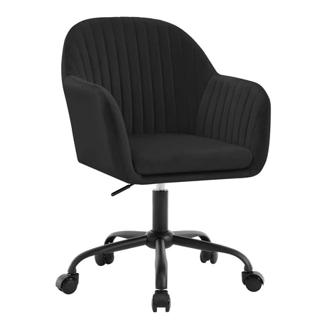 BukkitBow ergonomische bureaustoel met fluweel bekleding en hoogteverstelbare functies, comfortabel en stijlvol voor kantoorgebruik
