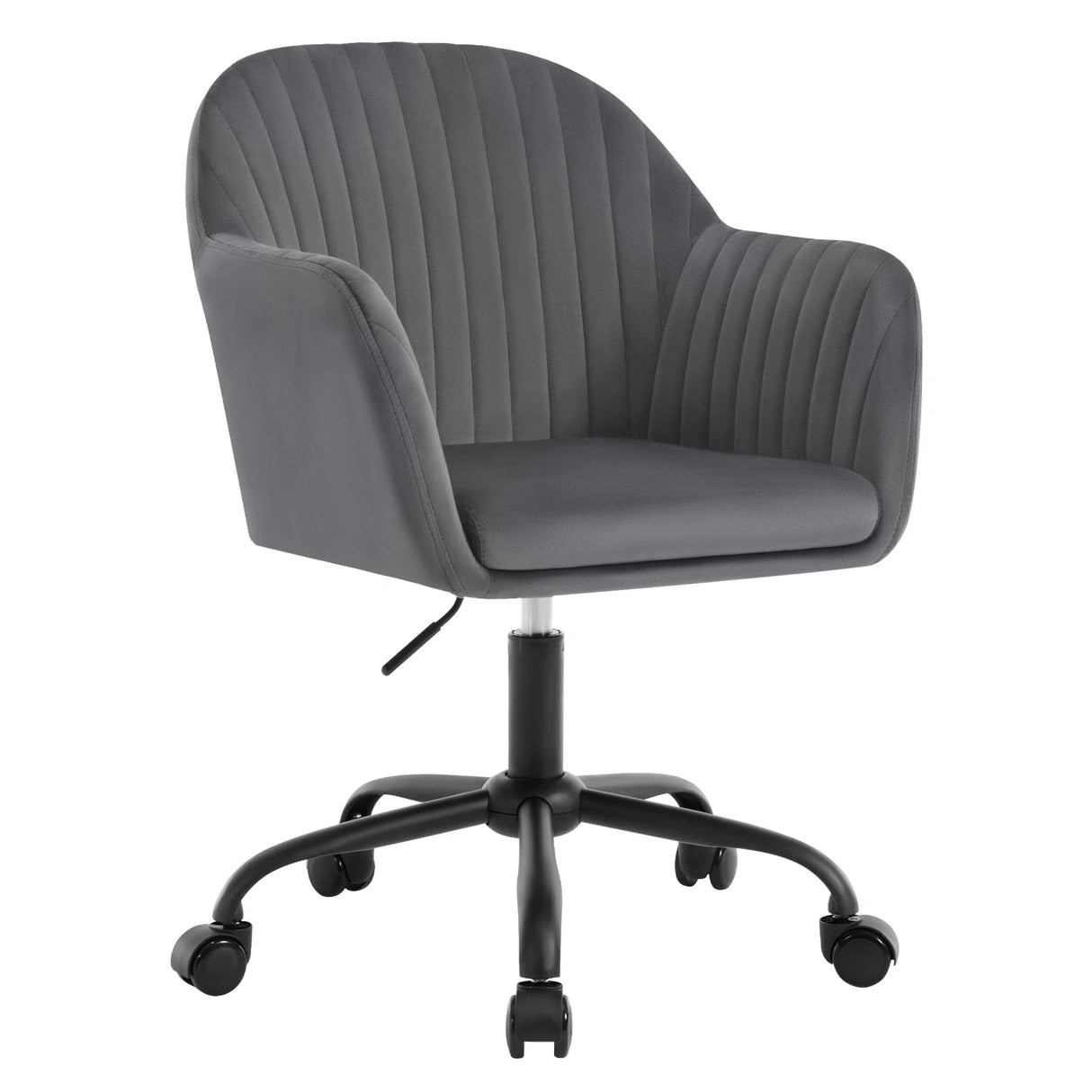 BukkitBow ergonomische bureaustoel met fluwelen bekleding, hoogte verstelbaar en ergonomisch ontwerp voor comfortabel werken