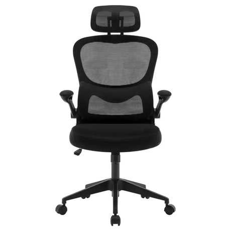 BukkitBow ergonomische bureaustoel met verstelbare hoofdsteun en lendensteun, stevige constructie en ondersteunend ontwerp.