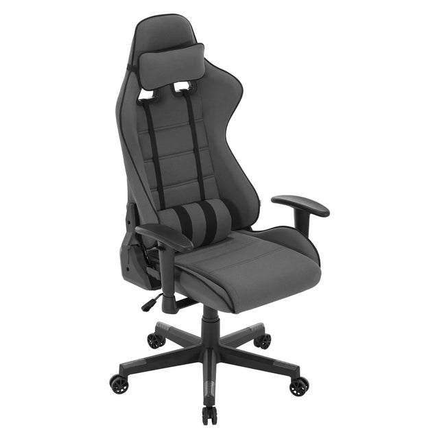 BukkitBow ergonomische gamestoel met mesh-stof, verstelbare rugleuning en comfortabele zitting voor gamers.