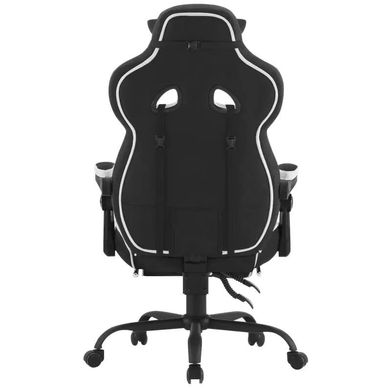 BukkitBow ergonomische gaming- en bureaustoel met kunstleder of mesh, verstelbare hoogte en metalen onderstel, in beeld.