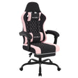 BukkitBow ergonomische gamestoel met massagefunctie, mesh-stof, voetensteun en verstelbare armleuningen voor comfortabel gamen