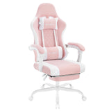 BukkitBow ergonomische gaming stoel met massagefunctie en voetensteun, mesh-stof voor comfort tijdens lange speelsessies