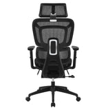 BukkitBow ergonomische mesh bureaustoel met verstelbare en kantelbare functies, ademend design, maximale belasting van 150kg.