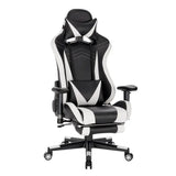 BukkitBow ergonomische gamestoel van velvet of leer met rugkussen en benenondersteuning, hoogte 43-51 cm, geschikt voor gaming.