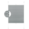 BukkitBow geïsoleerd geplooid zonnescherm van polyester met aluminium profiel, 130 cm hoog met montagekit, geschikt als gordijn.