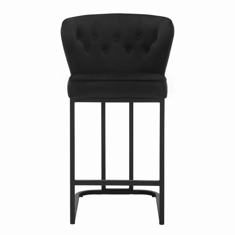 Set van 2 BukkitBow gestoffeerde barkrukken met voetsteun, ideaal voor keukeneiland, comfortabele stoelen voor in de keuken.