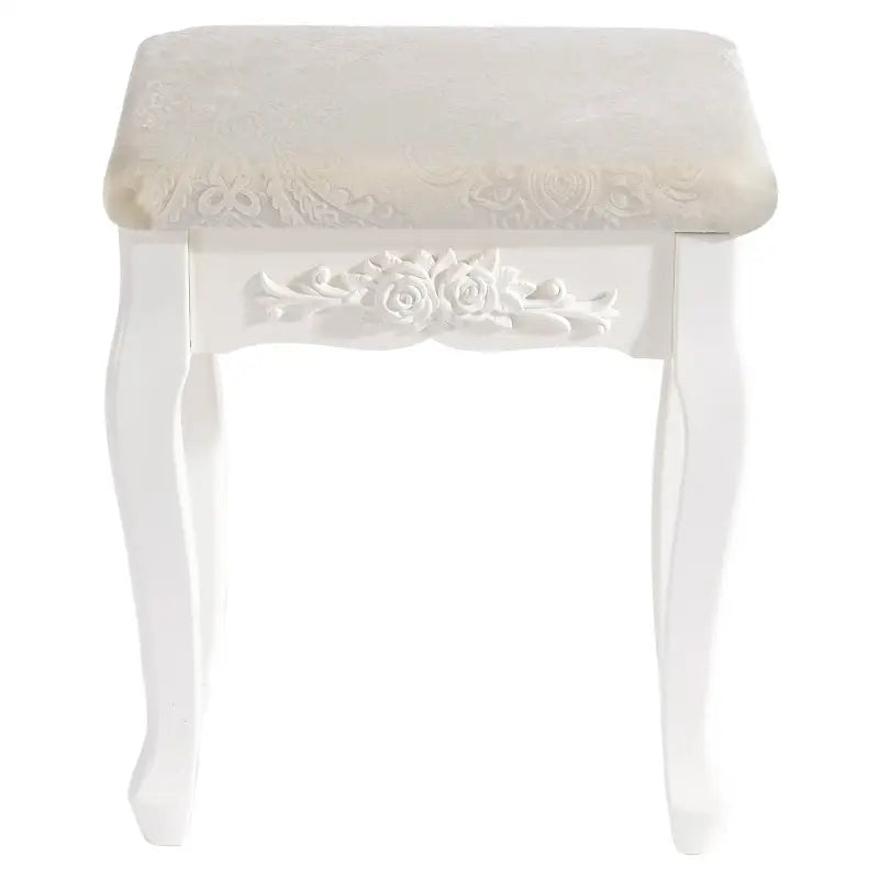 BukkitBow vintage gewatteerde kruk met patroon, multifunctioneel, 40x30x50cm, geschikt als piano- of make-upkruk.
