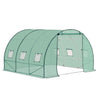 BukkitBow grote foliekas 300x200x200cm met 6 vensters, wintervaste tuinkas voor plantenbescherming en groei.