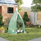 BukkitBow grote foliekas met grondzeil, polytunnel van 160x160x180cm, geschikt voor tuin en plantenkweek.