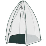BukkitBow grote foliekas met grondzeil, polytunnel van 160x160x180cm voor tuinieren en gewasbescherming
