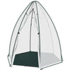 BukkitBow grote foliekas met grondzeil, polytunnel van 160x160x180cm voor tuinieren en gewasbescherming