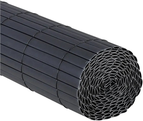 BukkitBow hard privacy hek en privacy mat, UV-bestendig, dubbelzijdig, inclusief bevestigingsclips, geschikt voor buitengebruik