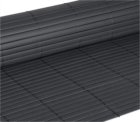 BukkitBow hard privacy hek en privacy mat, UV- en weerbestendig, dubbelzijdig, meerdere maten, inclusief bevestigingsclips.