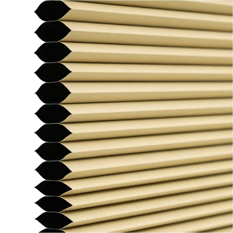 BukkitBow honingraat geplooide zonnewering rolgordijn van polyester en aluminium, 60-110 cm breed, 120 cm hoog, decoratief en functioneel