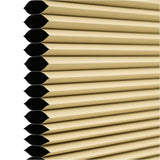 BukkitBow honingraat geplooide zonnewering rolgordijn van polyester en aluminium, 60-110 cm breed, 120 cm hoog, decoratief en functioneel