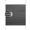 BukkitBow honingraat geplooide zonnewering rolgordijn van polyester en aluminium, 60-110 cm breed, 120 cm hoog, voor raam.