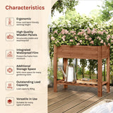 BukkitBow - Houten Kweektafel met Legplank - Weerbestendig Sparrenhout - Mobiele Moestuintje