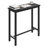 Industriële BukkitBow bartafel met metalen frame, 100cm hoog, perfect voor moderne horecainrichting of thuisgebruik.