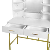 BukkitBow - Kaptafel / Makeuptafel met Spiegel en LED