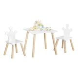 BukkitBow - Kindertafel met 2 Stoelen - Hout - Montessori - Speelset