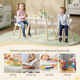 BukkitBow - Kindertafel met 2 Stoelen - Hout - Montessori - Speelset