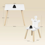 BukkitBow - Kindertafel met 2 Stoelen - Hout - Montessori - Speelset