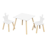 BukkitBow - Kindertafel met 2 Stoelen - Hout - Montessori - Speelset