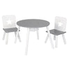 BukkitBow kindertafel met stoelen, ergonomisch en veilig ontwerp, compacte kinder meubelset, 59,5x46cm, geschikt voor kinderen.