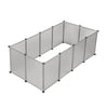 Dierenren van BukkitBow voor kleine dieren, licht verduisterd, geschikt voor hamsters, cavia’s en konijnen, 12 platen, 145x75x46cm