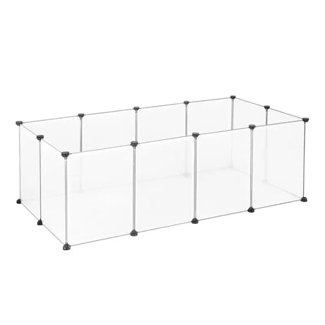 BukkitBow kleine dierenren voor hamsters, cavia's en konijnen, licht verduisterd, inclusief 12 platen van 35x45cm, 145x75x46cm.