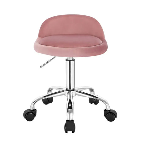 BukkitBow bureaustoel met kunstleder/zitvlak, rugondersteuning, metalen onderstel, wielen en in hoogte verstelbaar van 43-55 cm