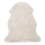 Witte BukkitBow lams- en schapenvacht, 6cm dik, wasbaar, polyester, verschillende maten, natuurlijke vacht voor interieurdecoratie