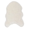 Witte BukkitBow lamsvacht of schapenvacht, 6cm dik, wasbaar, in verschillende maten, polyester vacht van BukkitBow.
