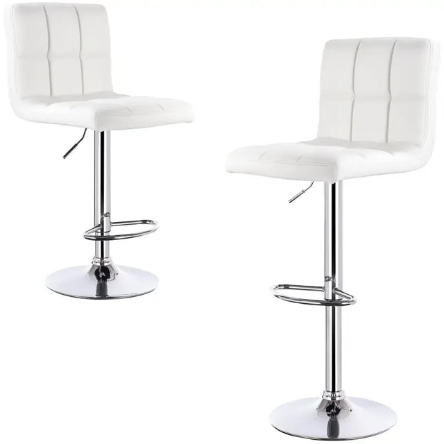 BukkitBow leren barkruk met metalen frame, ergonomisch ontwerp, rugleuning, verstelbaar en draaibaar, zithoogte 60-82 cm.