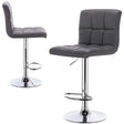 BukkitBow leren barkruk met metalen frame, ergonomisch ontwerp, rugleuning, verstelbaar en draaibaar, zithoogte 60-82 cm.