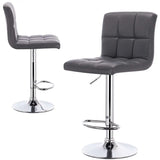 BukkitBow leren barkruk met metalen frame, ergonomisch ontwerp, rugleuning, verstelbaar en draaibaar, zithoogte 60-82 cm.