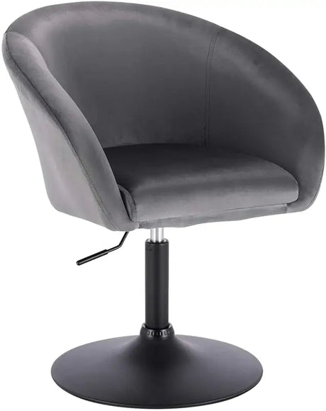 Luxe BukkitBow barkruk met kunstleer, linnen of fluweel, verstelbaar en ergonomisch, verchroomd staal, zithoogte 44-57 cm.