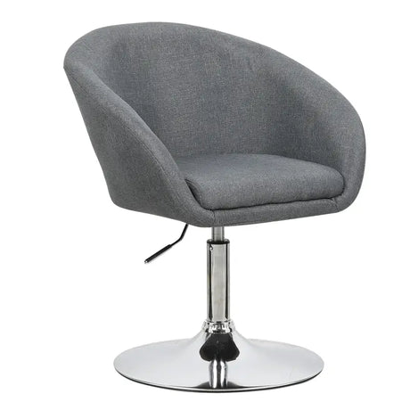 Luxe BukkitBow barkruk of relaxstoel met kunstleer, linnen of fluweel, verstelbaar, ergonomisch en met verchroomd staal.