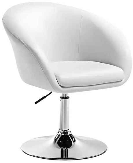 Luxe BukkitBow barkruk met kunstleer, linnen of fluweel, verchroomd staal, verstelbaar en ergonomisch, zithoogte 44-57 cm.