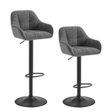 Set van 2 luxe barkrukken van BukkitBow met chenille en corduroy, verstelbare hoogte en stijlvolle design.