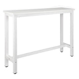 Luxe BukkitBow bartafel met metalen onderstel, 140 cm breed, modern design, ideaal voor gezellige zithoek of eethoek.